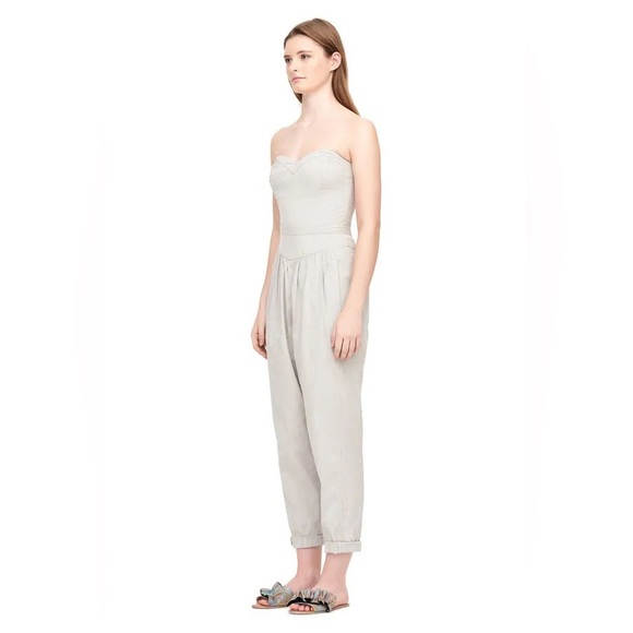 Rebeca Taylor La Vie Crisp Stripe Jumpsuit - Picture 4 of 15